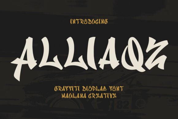 Alliaqz: A Bold Graffiti Display Font for Editors