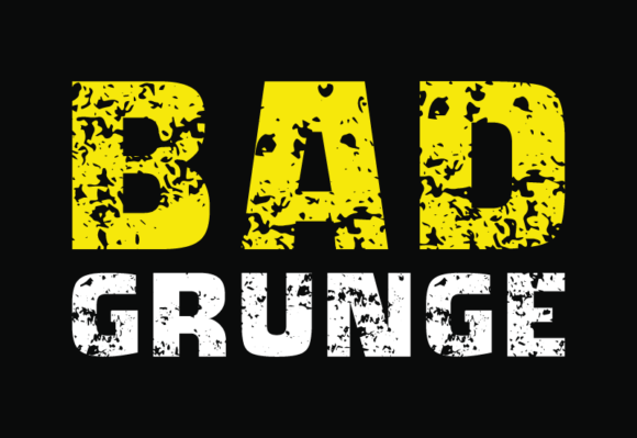 Bad Grunge: A Raw Display Font for Bold Branding