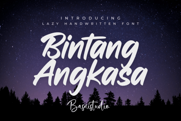 Bintang Angkasa: The Handwritten Font That Elevates Your Brand