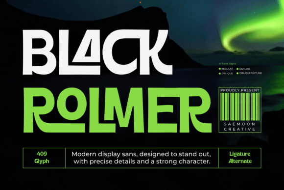 Black Rolmer: A Bold Display Font for Campaigns