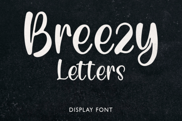 Breezy Letters: A Fresh Display Font for Web Design