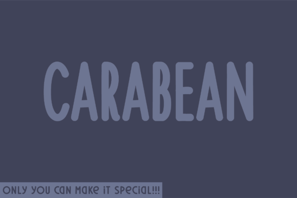 Carabean: A Playful Display Font for Brands