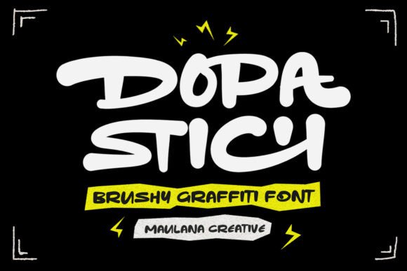Dopa Stich: A Bold Graffiti Font for Street-Ready Branding