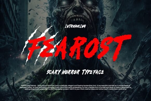 Fearost: A Sharp Display Typeface for Editorial Drama