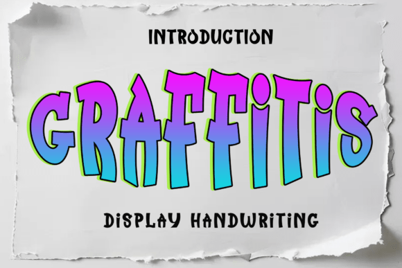 Graffitis: A Playful Display Font for Editors