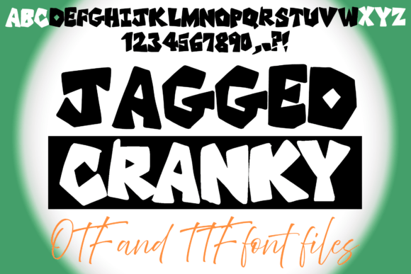 Jagged Cranky: A Bold Display Font for Edgy Editorial Design