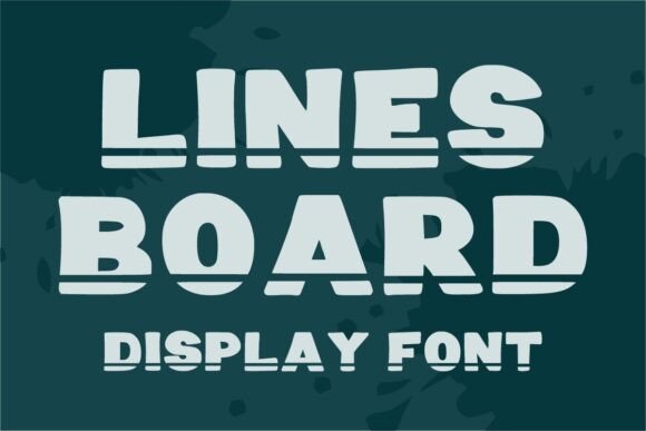 Lines Board Font for Makers and Sellers