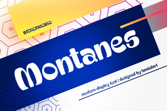 Montanes: A Bold Display Font for Modern Campaigns