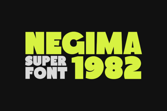 Negima 1982 Font Review for Web Design