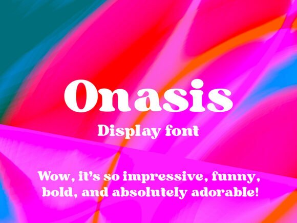 Onasis: A Bold Display Font for Editorial Design