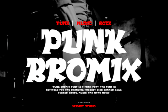 Punk Bromix: A Bold Display Font for Makers