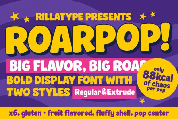 Roarpop: A Bold Display Font for Editorial Design