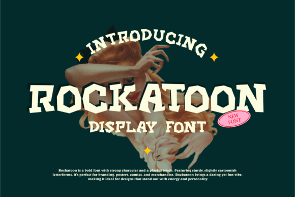 Rockatoon: A Playful Display Font for Modern Editorial Design