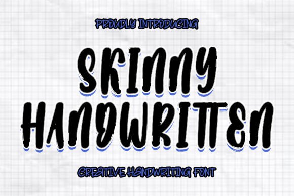 Skinny Handwritten: A Bold Display Font for Web Design