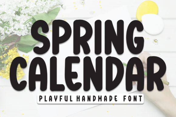 Spring Calendar Font: A Cheerful Typeface for Brands