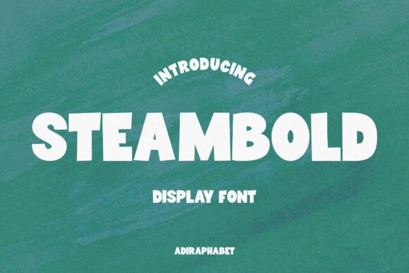 Steambold Font: Bold Display for Campaigns