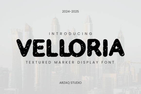 Velloria Font: A Playful Display Typeface for Bold Campaigns