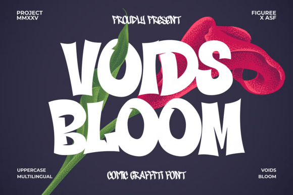Voids Bloom Font: A Bold Typeface for Branding